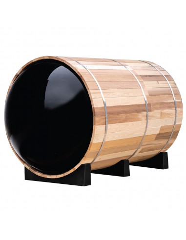 Barrel Sauna Red Cedar Panorama 2400 8ft